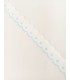 Tira Bordada Bodoques Blanca/Celeste de 3,5 Cm