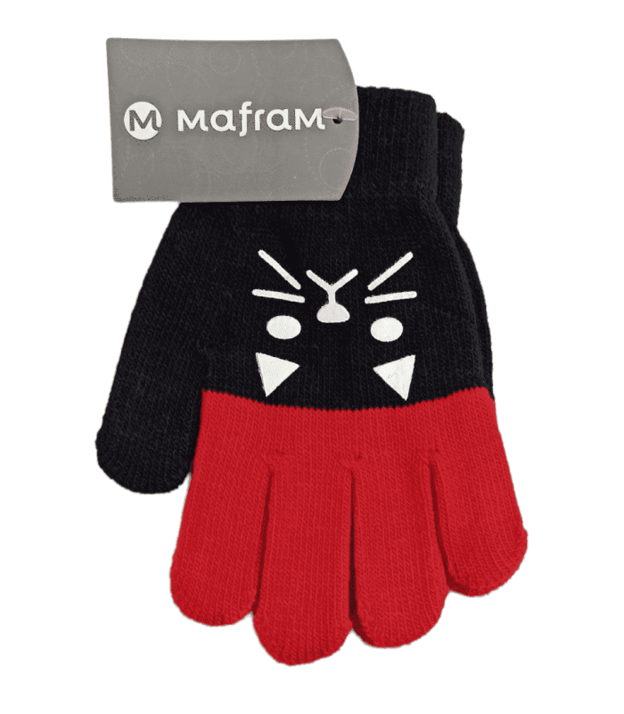 Guantes Infantiles Rojos Elásticos