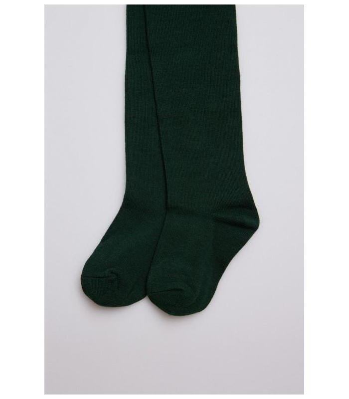 Leotardo Bebé Liso Verde Botella Ysabel Mora 56980