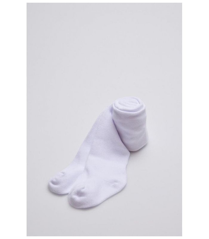 Leotardo Bebé Liso Blanco Ysabel Mora 56980