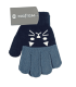 Guantes Infantiles Azul Plomo Elásticos