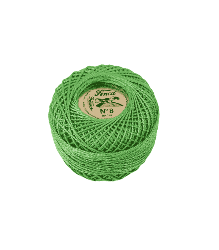 Hilo Perlé Finca Nº 8 (10 Gramos) Color Verde 4643