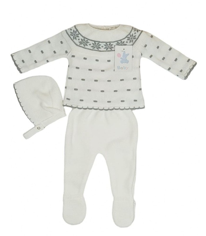 Conjunto Bebé de Lana 3 Piezas