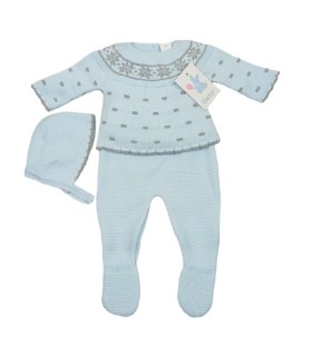 Conjunto Bebé de Lana 3 Piezas