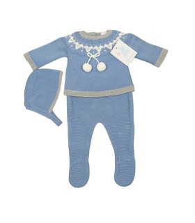 Conjunto Bebé de Lana 3 Piezas