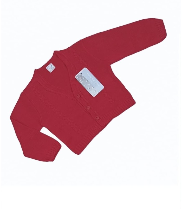 Chaqueta Perlé Bebé  Color Rojo