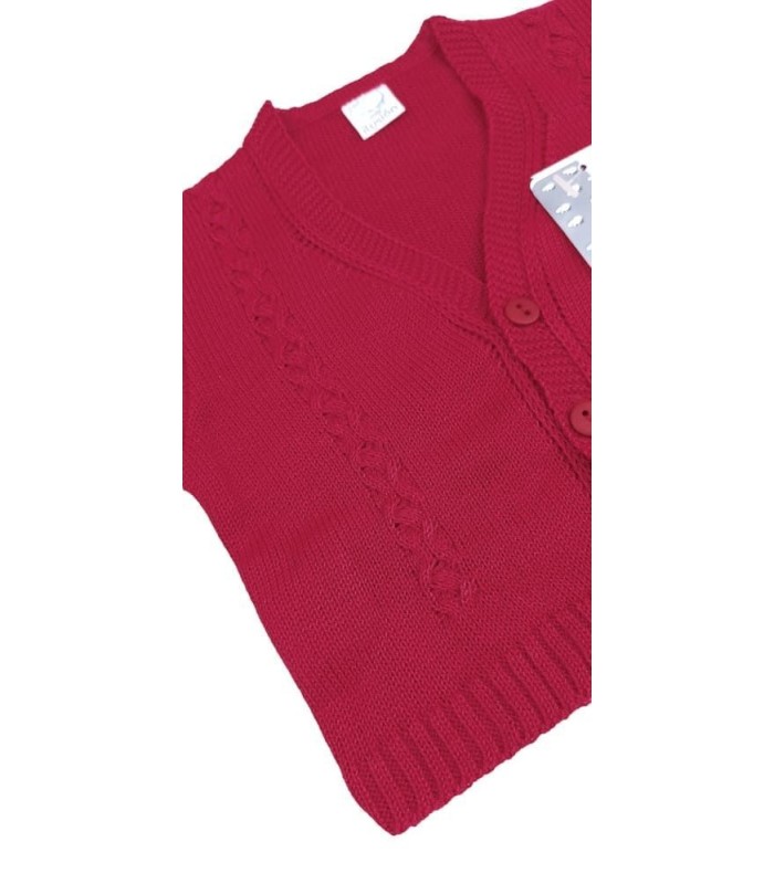 Chaqueta Perlé Bebé  Color Rojo