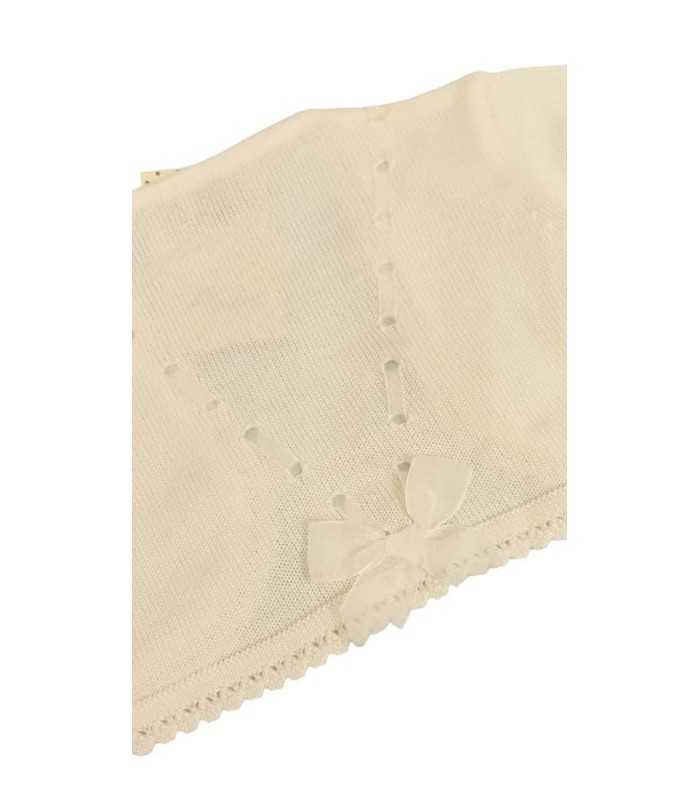 Chaqueta Perlé Niña Color Marfil Talla 5 Años