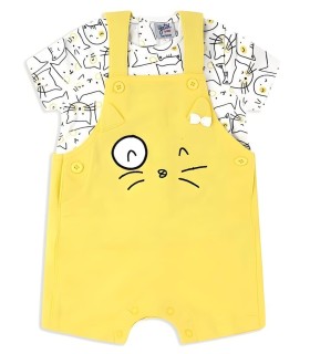 Conjunto Peto Manga Corta "Gatitos" Yatsi