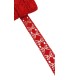 Encaje Bolillo Rojo 2.4 cm