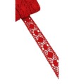 Encaje Bolillo Rojo 2.4 cm