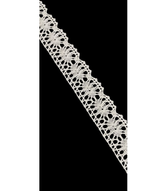 Encaje Bolillo Blanco de 3cm