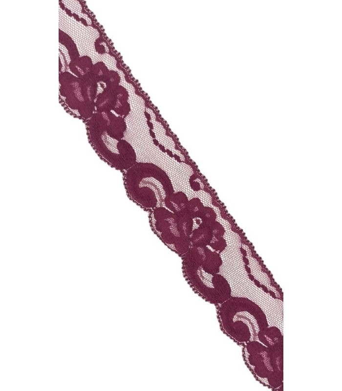 Encaje de Nylon Granate de  45M.M