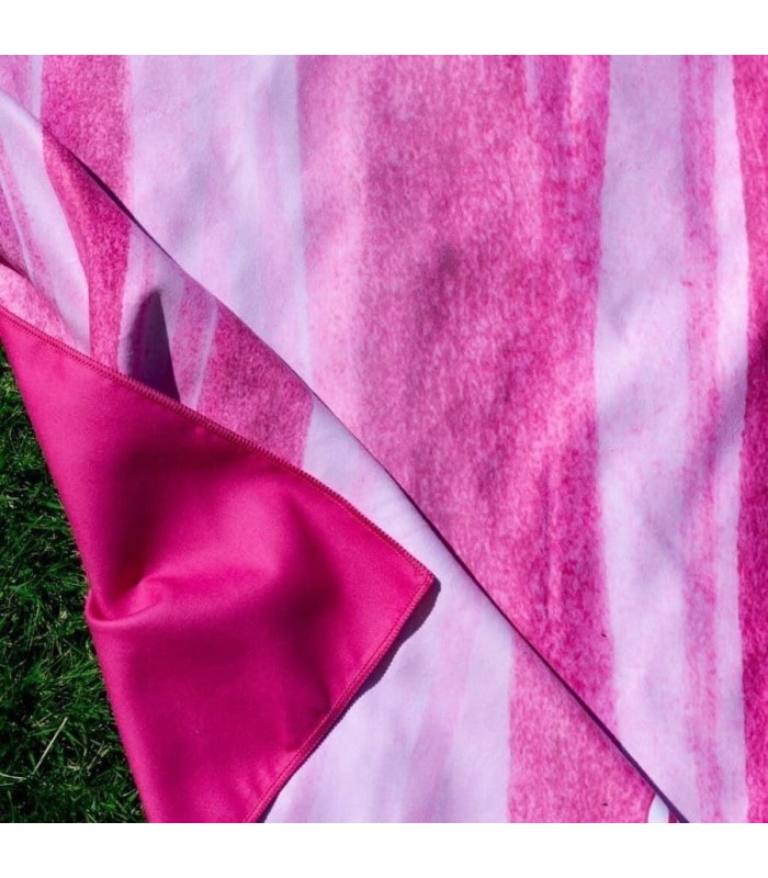 Toalla Playa Microfibra 90 X 180 Cm Arena Fucsia