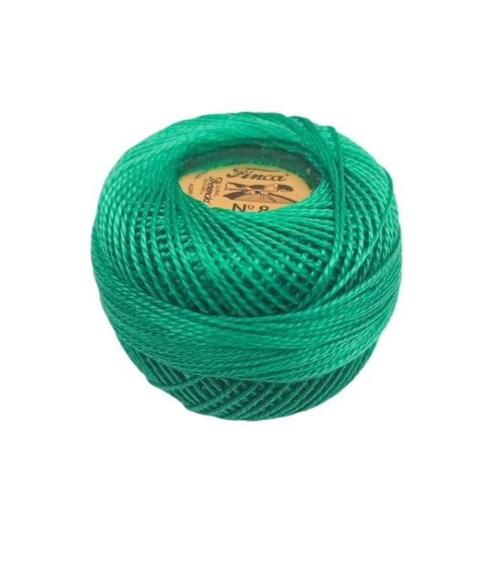 Hilo Perlé Finca Nº 8 (10 Gramos) Color Verde 4652