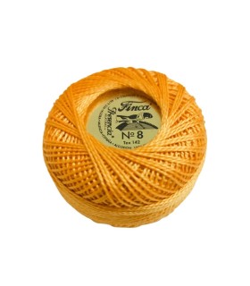 Hilo Perlé Finca Nº 8 (10 Gramos) Color Amarillo 1068