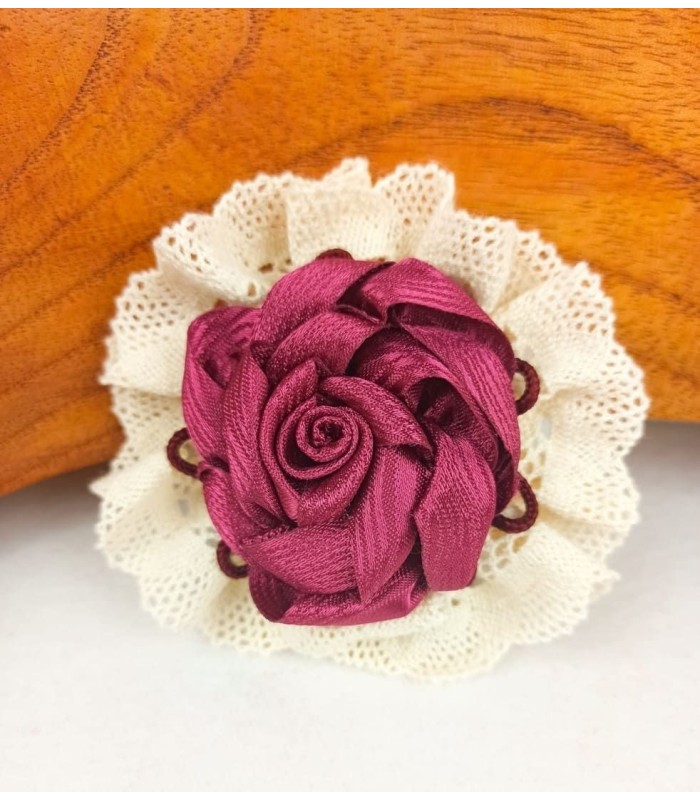 Tocado Niña Fantasía Granate