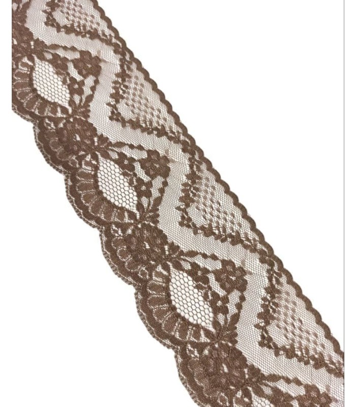 Encaje de Nylon Marrón de 80M.M