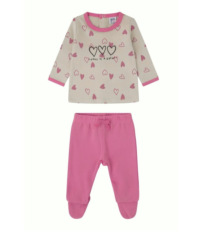 Conjunto Polaina Interlock "Hearts" Yatsi Baby