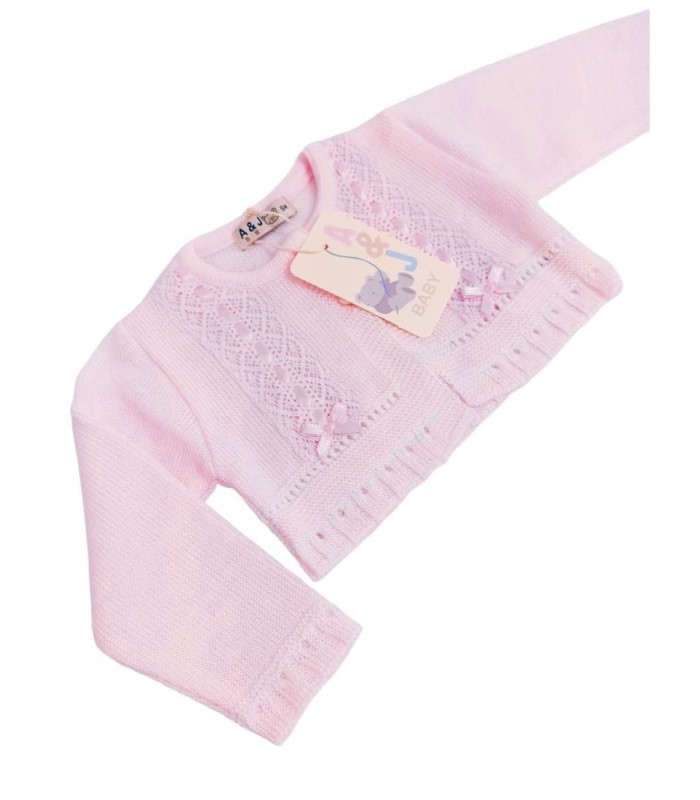 Chaqueta de Perle Para Bebé Color Rosa