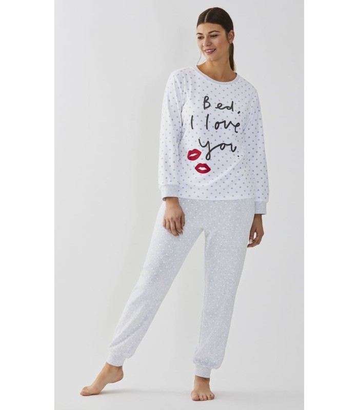 Pijama Mujer Tundosado "Bed, I Love You" 23208954 Diassi