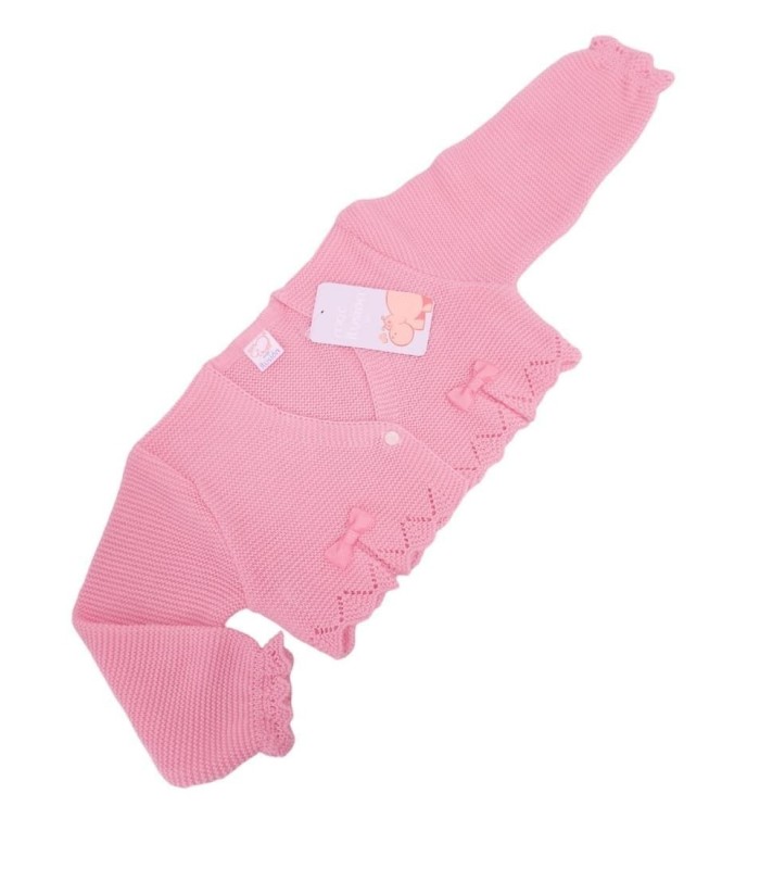 Chaqueta de Perle Para Bebé Color Fresa