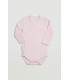 Body Bebé Manga Larga Rosa Ysabel Mora 25011