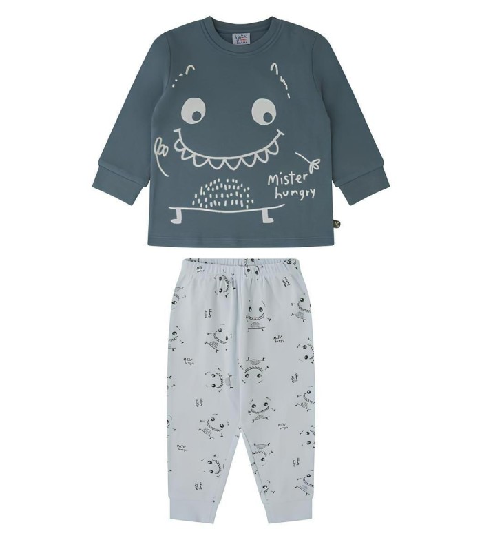 Pijama Niño Interlock "Mister Hungry" 23200522 Yatsi Baby