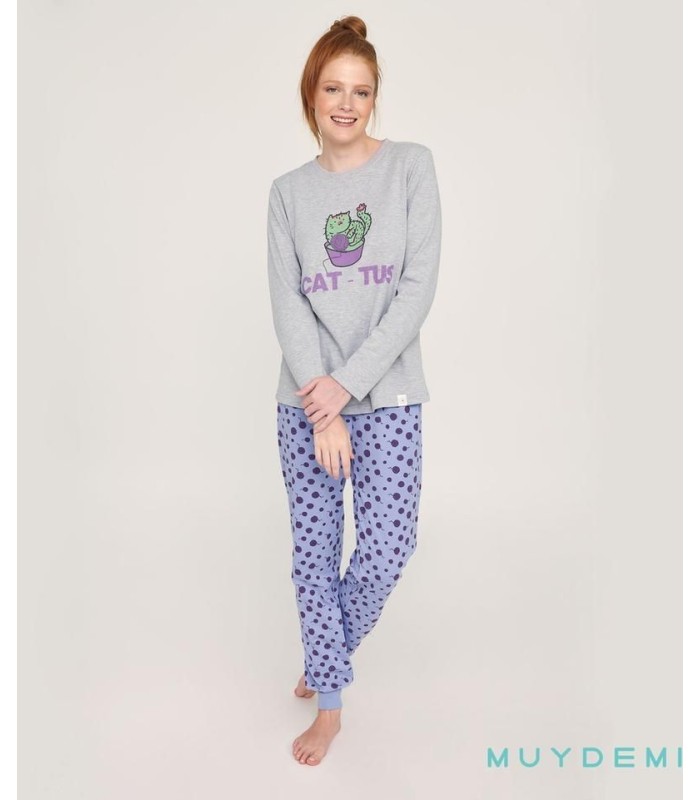 Pijama Mujer Invierno Cat-tus Muydemi 27006