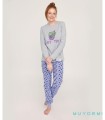 Pijama Mujer Invierno Cat-tus Muydemi 27006