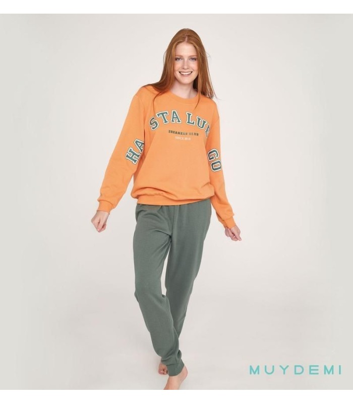 Pijama de Mujer Felpa "Hasta Luego" 270110 Muydemi
