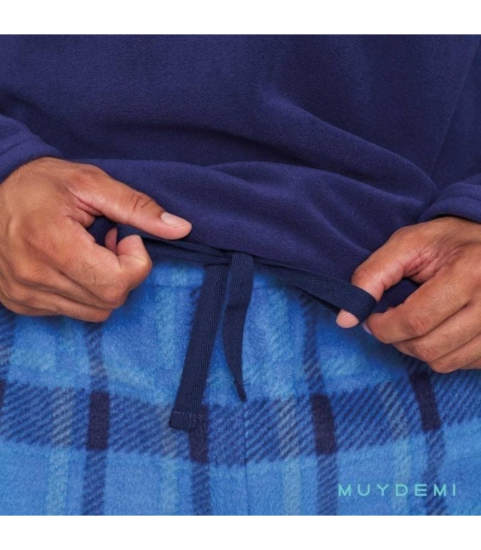 Pijama Hombre Micro Polar "Blue Forest" 370205 Muydemi