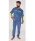 Pijama Hombre Micro Polar "Dream Club" 370208 Muydemi