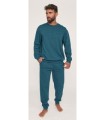 Pijama Hombre Felpa "Stay Positive" 370112 Muydemi