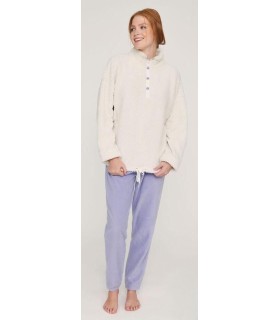 Pijama Mujer Borreguillo "Lavanda" 270201 Muydemi