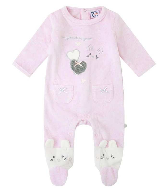 Pelele de Niña Tundosado 'Dos Corazones' 23200339 Yatsi Baby