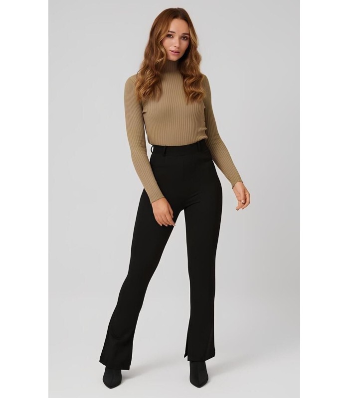 Pantalón Mujer Acampanado Negro 70292 Ysabel Mora