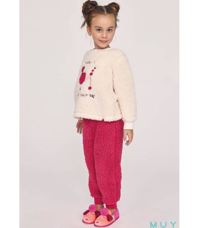 Pijama Invierno Niña "Caniche" 670403 Muydemi