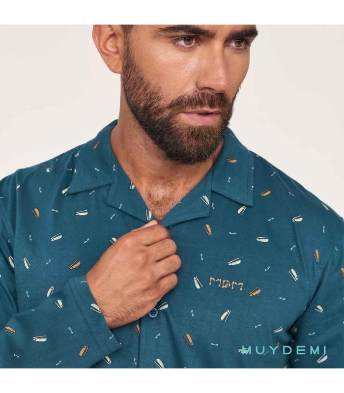 Pijama Invierno Hombre 'Office' 370020 Muydemi