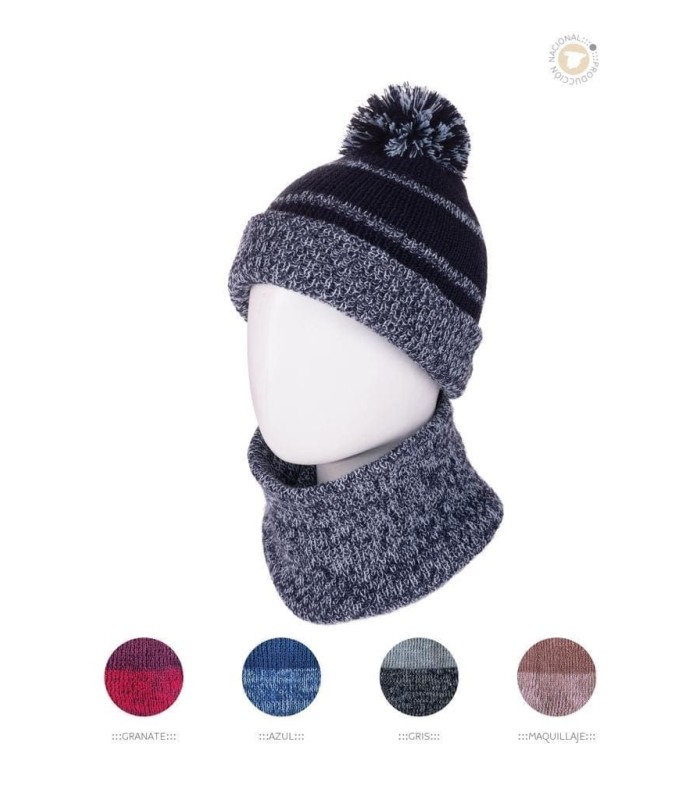 Conjunto Infantil Gorro y Cuello de Lana