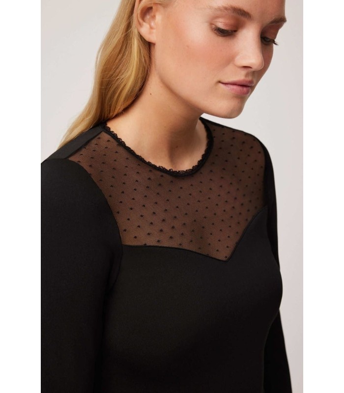 Camiseta Térmica Mujer Negra 70015 Ysabel Mora