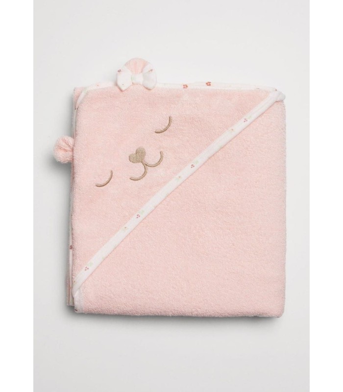 Toalla Bebé con Capucha Rosa 25329 Ysabel Mora
