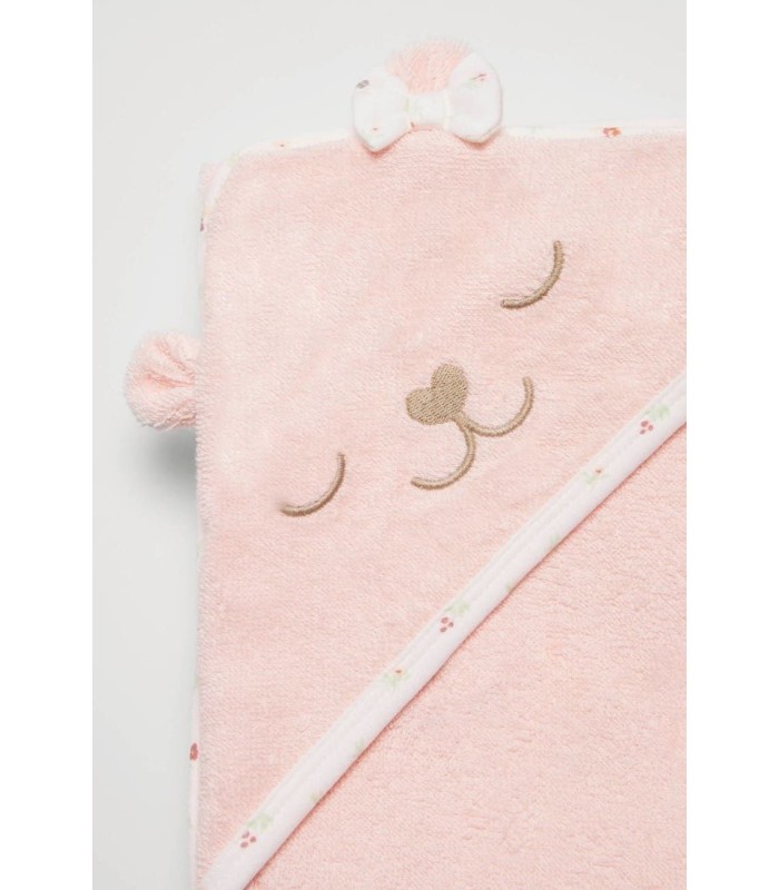 Toalla Bebé con Capucha Rosa 25329 Ysabel Mora