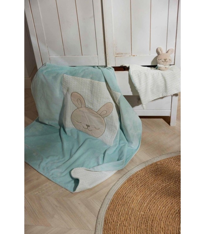Conjunto Bebé Manta y Doudou Verde 25515 Ysabel Mora