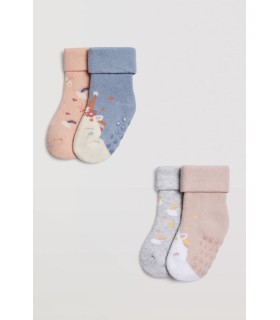 Calcetines Bebé Antideslizantes Térmicos 52822 Ysabel Mora Pack de 2