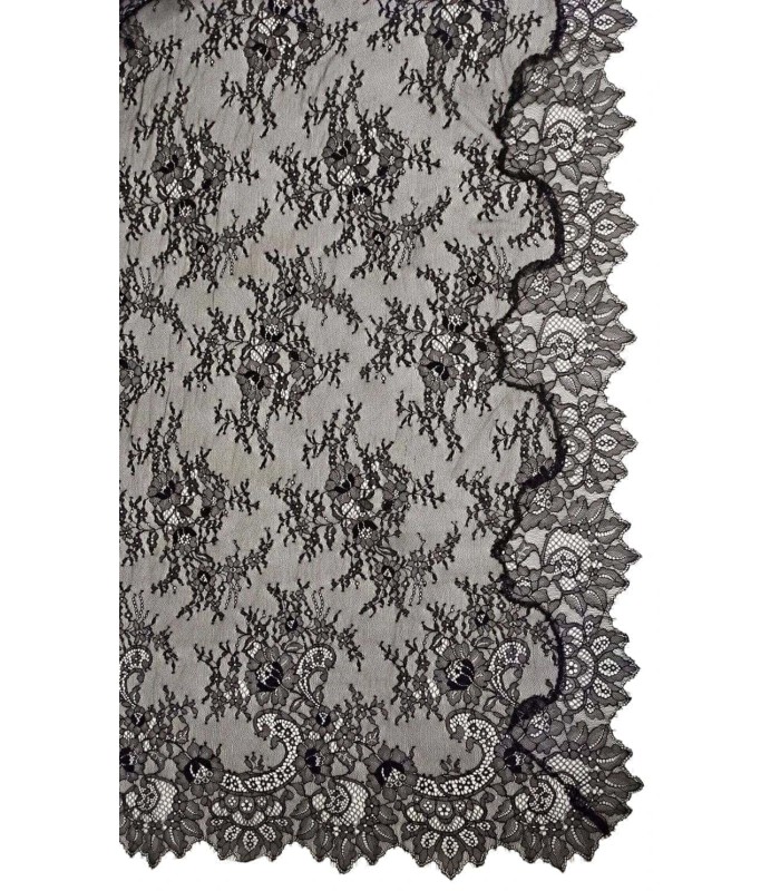 Mantilla Española Negra 8035 150X200 Cm