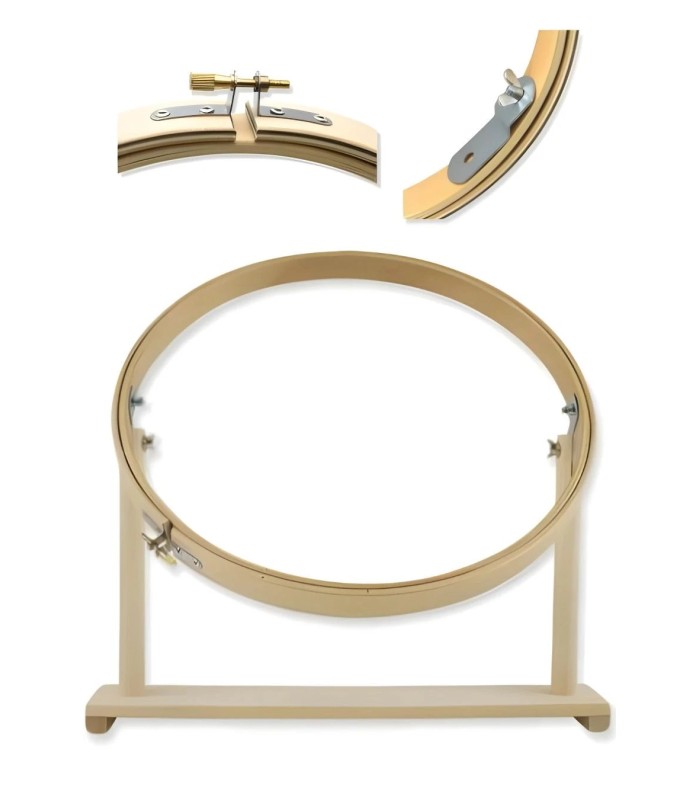 Bastidor Bordar De Madera Con Pie