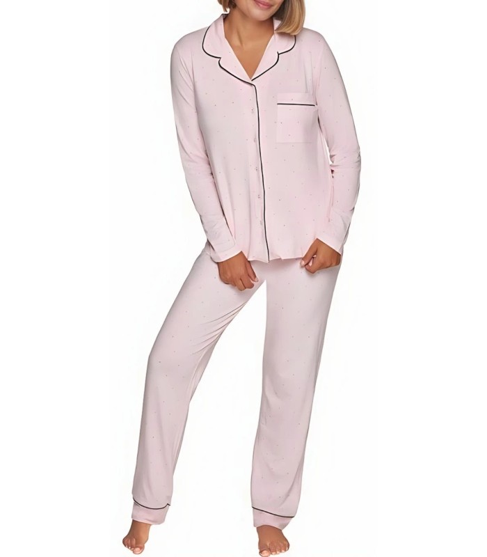 Pijama Mujer Abierto Felpa Algodón 230014 Muydemi