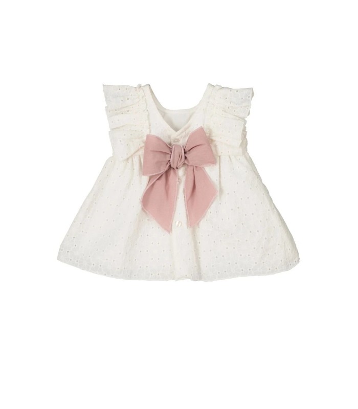 Vestido Niña Aliria de Calamaro Marfil