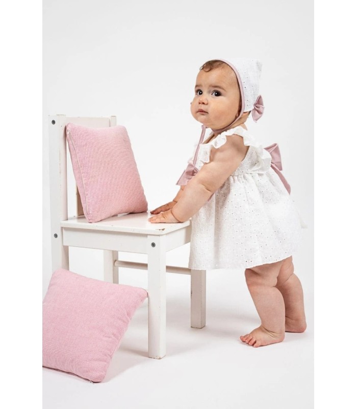 Vestido Niña Aliria de Calamaro Marfil